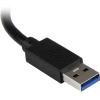 StarTech.com USB 3.0 to Dual Port Gigabit Ethernet Adapter w/USB Port – 10/100/100 – USB Gigabit LAN Network NIC Adapter (USB32000SPT)(Black)