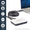 StarTech.com USB 3.0 to Dual Port Gigabit Ethernet Adapter w/USB Port – 10/100/100 – USB Gigabit LAN Network NIC Adapter (USB32000SPT)(White)