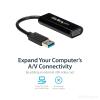 StarTech.com USB 3.0 to VGA Adapter, USB to VGA Monitor Converter for Windows, Slim, TAA (no support for macOS/ChromeOS/Linux)