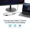 StarTech.com USB 3.1 Type-C to Dual Link DVI-I Adapter – Digital Only – 2560 x 1600 – Active USB-C to DVI Video Adapter Converter (CDP2DVIDP), Space Gray