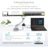 StarTech.com USB C DisplayLink Docking Station, Dual 4K 60Hz HDMI Hub for MacBook Pro (M1/M2/M3/M4) and Windows, USB-A/USB-C 10Gbps Hub, 100W Power Delivery, GbE, SD, 22in/56cm Cable