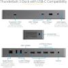StarTech.com USB C Docking Station for MacBook Pro/Air-M1/M2/M3/M4, Dual 4K 60Hz/Single 8K, Thunderbolt Compatible, HDMI/DisplayPort, 10Gbps USB Type-C Laptop Dock, 96W Power Delivery (TB3CDK2DH)
