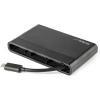 StarTech.com USB C Multiport Adapter – Portable USB-C Mini Dock 4K HDMI Video – Gigabit Ethernet, USB 3.0 Hub (1x USB-A 1x USB-C) – USB Type-C Multiport Adapter – Thunderbolt 3 Compatible, TAA(1x USB-A 3.0 | HDMI  VGA | w/ hideaway cable)