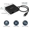 StarTech.com USB C Multiport Adapter – Portable USB-C Mini Dock 4K HDMI Video – Gigabit Ethernet, USB 3.0 Hub (1x USB-A 1x USB-C) – USB Type-C Multiport Adapter – Thunderbolt 3 Compatible, TAA(1x USB-A 3.0 | 1x USB C-(5Gbps) | HDMI)