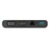 StarTech.com USB C Multiport Adapter – Portable USB-C Mini Dock 4K HDMI Video – Gigabit Ethernet, USB 3.0 Hub (1x USB-A 1x USB-C) – USB Type-C Multiport Adapter – Thunderbolt 3 Compatible, TAA(1x USB-A 3.0 | HDMI  VGA | w/ hideaway cable)