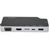 StarTech.com USB C Multiport Adapter – USB-C to 4K HDMI or VGA Video with 100W Power Delivery Pass-Through, 2-Port 10Gbps USB Hub, MicroSD, GbE – USB 3.1 Gen 2 Type-C Mini/Travel Dock (CDP2HVGUASPD)