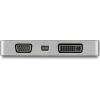 StarTech.com USB C Multiport Video Adapter w/ HDMI, VGA, Mini DisplayPort or DVI – USB Type C Monitor Adapter to HDMI 2.0 or mDP 1.2 (4K 60Hz) – VGA or DVI (1080p) – Space Gray Aluminum (CDPVDHDMDP2G)