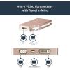 StarTech.com USB C Multiport Video Adapter with HDMI, VGA, Mini DisplayPort or DVI – USB Type C Monitor Adapter to HDMI 1.4 or mDP 1.2 (4K) – VGA or DVI (1080p) – Space Gray Aluminum (CDPVDHDMDPSG)(Rose Gold)