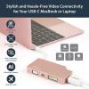 StarTech.com USB C Multiport Video Adapter with HDMI, VGA, Mini DisplayPort or DVI – USB Type C Monitor Adapter to HDMI 1.4 or mDP 1.2 (4K) – VGA or DVI (1080p) – Space Gray Aluminum (CDPVDHDMDPSG)(Rose Gold)