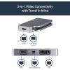 StarTech.com USB C Multiport Video Adapter with HDMI, VGA, Mini DisplayPort or DVI – USB Type C Monitor Adapter to HDMI 1.4 or mDP 1.2 (4K) – VGA or DVI (1080p) – Space Gray Aluminum (CDPVDHDMDPSG)(Space Grey)