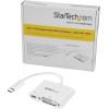 StarTech.com USB C to DVI Adapter with Power Delivery – 1080p USB Type-C to DVI-D Single Link Video Display Converter w/ Charging – 60W PD Pass-Through – Thunderbolt 3 Compatible – White (CDP2DVIUCPW)