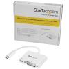 StarTech.com USB C to DVI Adapter with Power Delivery – 1080p USB Type-C to DVI-D Single Link Video Display Converter w/ Charging – 60W PD Pass-Through – Thunderbolt 3 Compatible – White (CDP2DVIUCPW)