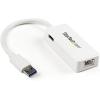 StarTech.com USB C to Gigabit Ethernet Adapter w/USB A Port – White 1Gbps NIC USB 3.0/USB 3.1 Type C Network Adapter – 1GbE USB-C RJ45/LAN TB3 Compatible Windows MacBook Pro Chromebook (US1GC301AUW)(White)