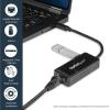StarTech.com USB C to Gigabit Ethernet Adapter w/USB A Port – White 1Gbps NIC USB 3.0/USB 3.1 Type C Network Adapter – 1GbE USB-C RJ45/LAN TB3 Compatible Windows MacBook Pro Chromebook (US1GC301AUW)(Black)