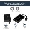 StarTech.com USB C to Gigabit Ethernet Adapter/Converter w/PD 2.0 – 1Gbps USB 3.1 Type C to RJ45/LAN Network w/Power Delivery Pass Through Charging – TB3 Compatible/ MacBook Pro Chromebook (US1GC30PD)(Laptop Charging)