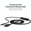 StarTech.com USB C to HDMI Cable – 3 ft / 1m – USB-C to HDMI 4K 30Hz – USB Type C to HDMI – Computer Monitor Cable (CDP2HDMM1MB)(Black)