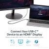StarTech.com USB C to HDMI Cable – 4K 60Hz USB Type C to HDMI 2.0 Video Adapter Cable – Thunderbolt 3 Compatible – Laptop to HDMI Monitor/Display – DP 1.2 Alt Mode HBR2 – White (CDP2HD1MWNL),3.3 feet(Black)