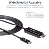 StarTech.com USB C to HDMI Cable – 4K 60Hz USB Type C to HDMI 2.0 Video Adapter Cable – Thunderbolt 3 Compatible – Laptop to HDMI Monitor/Display – DP 1.2 Alt Mode HBR2 – White (CDP2HD1MWNL),3.3 feet(Black)