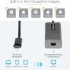 StarTech.com USB C to Mini DisplayPort Adapter, 4K 60Hz USB Type C to mDP/Mini DP Monitor Video Converter Dongle, Thunderbolt 3 Compatible, 12″ Attached Cable, Upgraded Version of CDP2MDP (CDP2MDPEC)(Space Gray)