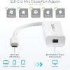 StarTech.com USB C to Mini DisplayPort Adapter, 4K 60Hz USB Type C to mDP/Mini DP Monitor Video Converter Dongle, Thunderbolt 3 Compatible, 12″ Attached Cable, Upgraded Version of CDP2MDP (CDP2MDPEC)(White)