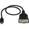StarTech.com USB C to Serial Adapter Cable 16″ (40cm) – USB Type C to RS232 (DB9) Converter Cable – USB-C Serial Cable for PLCs, Scanners, Printers – Male/Male – Windows/Mac/Linux (ICUSB232C)