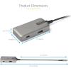StarTech.com USB-C Docking Station for MacBook Pro M1 M2 M3 M4 and Windows, 4K 60Hz HDMI Video, HDR10, USB 5Gbps Hub, 100W Laptop Charging, GbE(4-IN-1)