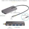 StarTech.com USB-C Docking Station for MacBook Pro M1 M2 M3 M4 and Windows, 4K 60Hz HDMI Video, HDR10, USB 5Gbps Hub, 100W Laptop Charging, GbE(6-IN-1)