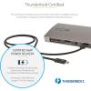 StarTech.com USB-C Docking Station for MacBook Pro/Air M1 M2 M3 M4 & Windows, Universal Dual 4K 60Hz / Single 8K Thunderbolt Dock, 96W Laptop Charging