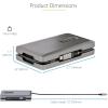 StarTech.com USB-C Docking Station for Windows and ChromeOS, Dual Monitor 4K 60Hz USB-C/HDMI or 1080p VGA, HDR10, USB 10Gbps Hub, 100W Laptop Charging, GbE – TAA(dual video)