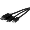 StarTech.com USB-C HDMI Cable Adapter – 6 ft / 2m – 4K – Thunderbolt Compatible – HDMI / USB C / Mini DisplayPort to HDMI Cable