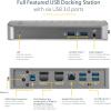 StarTech.com USB-C USB-A Dock – Hybrid Universal USB 3.0 Docking Station for USB-C or USB-A Laptop – Dual Monitor 4K 60Hz HDMI/DisplayPort – 6x USB-A, GbE – USB 3.1/3.2 Gen 1 – Windows/Mac (DK30A2DHU)