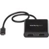 StarTech.com USB-C to Dual HDMI Adapter, USB Type-C Multi-Monitor MST Hub, Dual 4K 30Hz/1080p 60Hz HDMI Laptop Display Extender / Splitter, Extra-Long Built-In Cable, Windows Only (MSTCDP122HD)(2x HDMI)