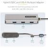 StarTech.com USB-C to Dual-HDMI Adapter, USB-C/A to 2X HDMI Converter, 4K 60Hz, 100W PD Pass-Through, Win/Mac, TAA(2 x HDMI & 3-port hub)