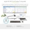 StarTech.com USB-C to Dual-HDMI Adapter, USB-C/A to 2X HDMI Converter, 4K 60Hz, 100W PD Pass-Through, Win/Mac, TAA(2 x HDMI & 3-port hub)