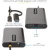 StarTech.com USB-C to Dual-HDMI Adapter, USB-C/A to 2X HDMI Converter, 4K 60Hz, 100W PD Pass-Through, Win/Mac, TAA(2 x HDMI & PD pass-thru)