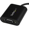 StarTech.com USB-C to VGA Adapter – 1920×1200 – USB C Adapter – USB Type C to VGA Monitor / Projector Adapter , TAA (CDP2VGASA)