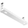 StarTech.com Under Desk Cable Management Tray, Length Adjustable, Clamp-On Installation, No Drilling Required, Black(White)