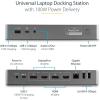 StarTech.com Universal Laptop Docking Station, Hybrid USB-C/USB-A Dock, Dual 4K DP/HDMI, 100W PD, Mac/Windows/Chrome OS, NIC(Laptop Docking Station)