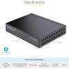 StarTech.com Unmanaged 2.5G Switch – 5 Port Gigabit Switch – 2.5GBASE-T Unmanaged Switch – Network Switch – Desk or Wall Mount – Backwards Compatible with 10/100/1000Mbps Devices – 9K Jumbo (DS52000)