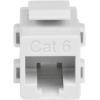 StarTech.com White Cat 6 RJ45 Keystone Jack Network Coupler F/F – RJ45 Coupler – Cat6 Coupler – F/F Cat6 Keystone Jack White Modular (C6KEYCOUPLWH)