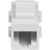 StarTech.com White Cat 6 RJ45 Keystone Jack Network Coupler F/F – RJ45 Coupler – Cat6 Coupler – F/F Cat6 Keystone Jack White Modular (C6KEYCOUPLWH)