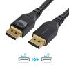 Startech.com 5m VESA Certified DisplayPort 1.4 Cable – 8K 60Hz HBR3 HDR – 16′ Super UHD DisplayPort to DisplayPort Monitor Cord – Ultra HD 4K 120Hz DP 1.4 Slim Video Cable M/M DP Connector (DP14MM5M)(16 ft / 5 m)