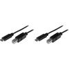 0.5m USB C to USB B Printer Cable – M/M – USB 2.0 – USB C to USB B Cable – USB C Printer Cable – USB Type C to Type B Cable(1 Count (Pack of 2))