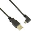 1m 3 Ft Right Angle Micro-usb Charge-and-sync Cable M/m – Usb 2.0 A To Micro-usb – 28/24 Awg – Usb For Phone, Tablet – 60 Mb/s – 3.28 Ft – 1 Pack – 1 X Type A Male Usb – 1 X