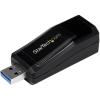 StarTech USB 3.0 to Gigabit Ethernet NIC 10/100/1000 Mbps Network Adapter, Black (USB31000NDS)(USB-C)