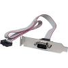 StarTech.com 1 Port 16-Inch DB9 Serial Port Bracket to 10 Pin Header – Low Profile (PLATE9M16LP)(1 Count (Pack of 1))