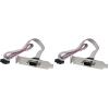 StarTech.com 1 Port 16-Inch DB9 Serial Port Bracket to 10 Pin Header – Low Profile (PLATE9M16LP)(1 Count (Pack of 2))