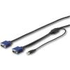 StarTech.com 10 ft. (3 m) USB KVM Cable for StarTech.com Rackmount Consoles – VGA and USB KVM Console Cable (RKCONSUV10)(15ft)