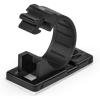 StarTech.com 100 Adhesive Cable Management Clips Black – Network/Ethernet/Office Desk/Computer Cord Organizer – Sticky Cable/Wire Holders – Nylon Self Adhesive Clamp UL/94V-2 Fire Rated, TAA(Medium | 0.47 in. (12 mm) max. diameter)