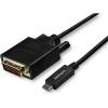 StarTech.com 10ft (3m)USB C to DVI Cable-1080p(Single Link)USB Type-C(DP Alt Mode HBR2)to DVI-Digital Video Adapter Cable – Works w/Thunderbolt 3-Laptop to DVI Monitor/Display(CDP2DVI3MBNL), 9.8 feet(9.8 feet)